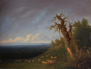 Boy shepherd on a hill - William Turner of Oxford — artwork view