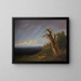 Boy shepherd on a hill - William Turner of Oxford — framed artwork on a wall