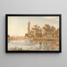 The Eight of Exeter College on the Isis at Oxford - William Turner of Oxford — framed artwork on a wall