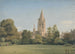 View from the Dean's Garden Christ Church Oxford - William Turner of Oxford — artwork view