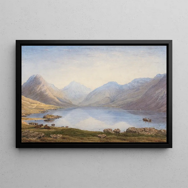 Wastwater, Cumberland - William Turner of Oxford — framed artwork on a wall