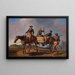 Les vétérans de 1776 revenant de la guerre - William Tylee Ranney — framed artwork on a wall