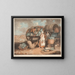 a vegetable market - William Ward — framed artwork on a wall