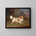 An English Springer Spaniel of Blenheim - William Webb — framed artwork on a wall