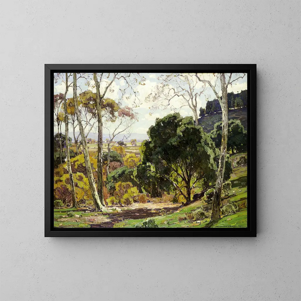 Sun Days Painting - William Wendt — framed artwork on a wall
