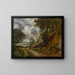 Tziganes camping near a path - William West — framed artwork on a wall