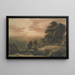 Evening landscape painting - William Westall — framed artwork on a wall
