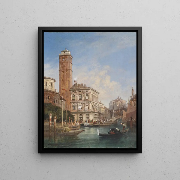 Venice San Geremia Painting - William Wyld — framed artwork on a wall