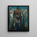 Interior and exterior painting - William Zorach — framed artwork on a wall