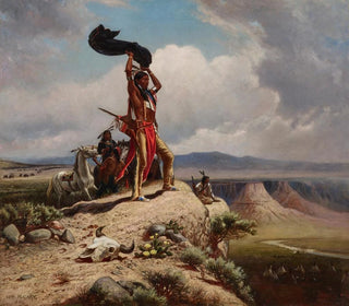 The buffalo signal in view - William de la Montagne Cary — artwork view