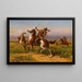 Tribus en guerre - William de la Montagne Cary — framed artwork on a wall