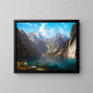Lac Königsee - Willibald Wex — framed artwork on a wall