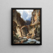 On the Via Mala - Willibald Wex — framed artwork on a wall