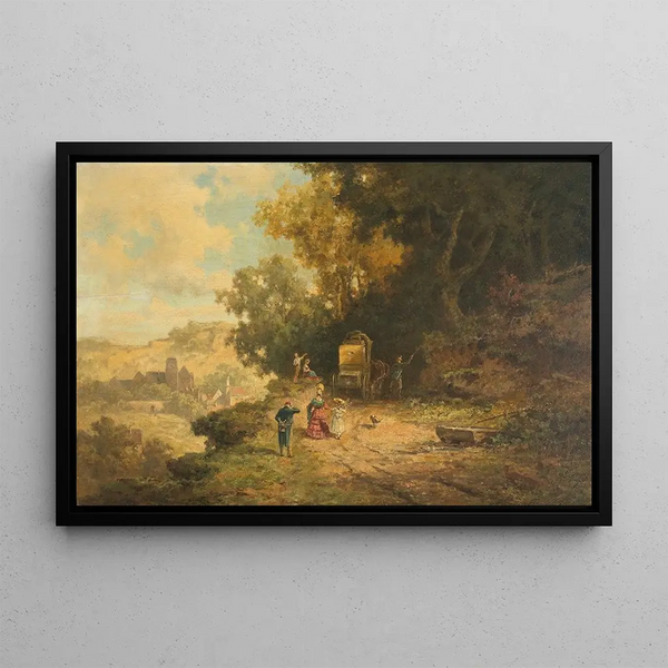 La Poste - Willy Moralt — framed artwork on a wall