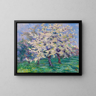 Pommier en fleurs - Willy Schlobach — framed artwork on a wall