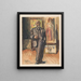 Moi Israël dans son atelier - Willy Sluiter — framed artwork on a wall
