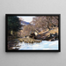 Berger with flock - Willy Tiedjen — framed artwork on a wall