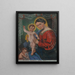 Madonna with Jeiko and Jno Krstite - Wincenty Chrząstkiewicz — framed artwork on a wall