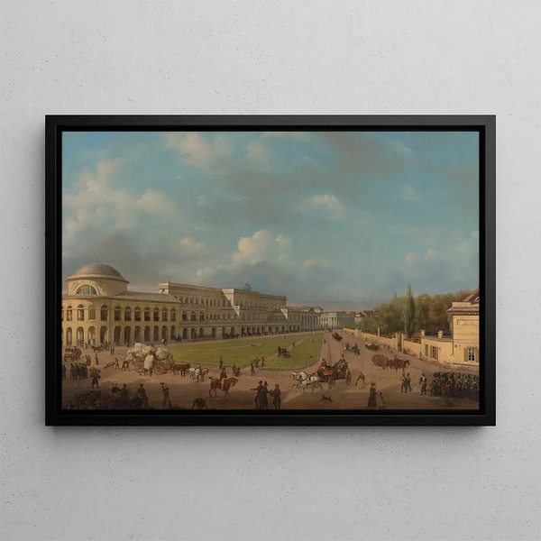Place Bankowy - Wincenty Kasprzycki — framed artwork on a wall