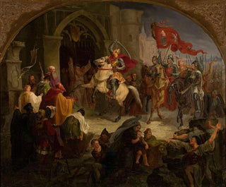 Entrance of Boleslas the Brave in Kiev - Wincenty Smokowski — artwork view
