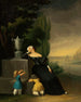 Widow with a child on her husband's grave - Wincenty Smokowski — artwork view