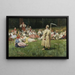 Harvesters at Rest - Wincenty Wodzinowski — framed artwork on a wall