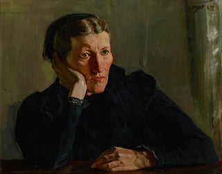 Portrait of Mother - Wincenty Wodzinowski — artwork view