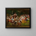 Sketch for harvesters resting - Wincenty Wodzinowski — framed artwork on a wall
