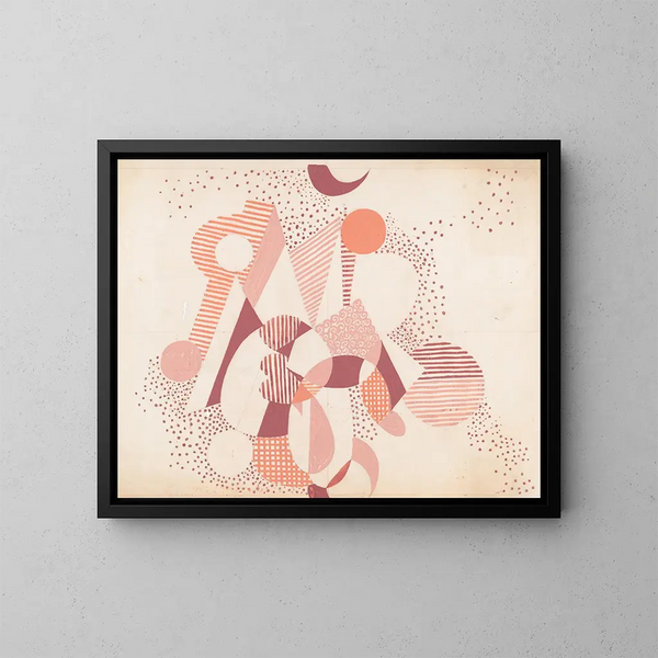 Study of color for an abstract theme - Winold Reiss — framed artwork on a wall