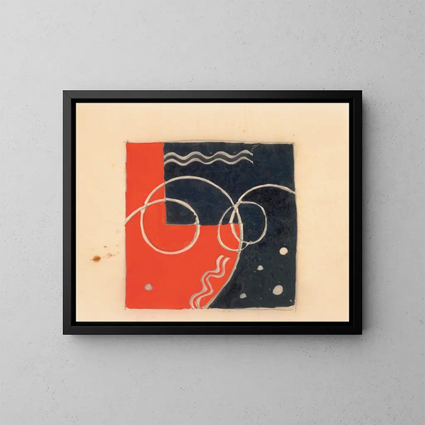 Croquis divers pour dessus de table en marqueterie Design avec motif géométrique - Winold Reiss — framed artwork on a wall