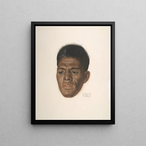 Roland Hayes - Winold Reiss — framed artwork on a wall
