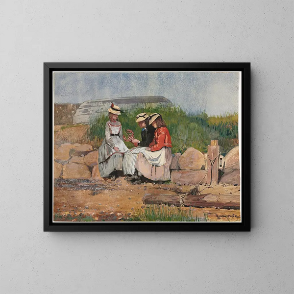 The Fisherman's Daughter - Winslow Homer — framed artwork on a wall