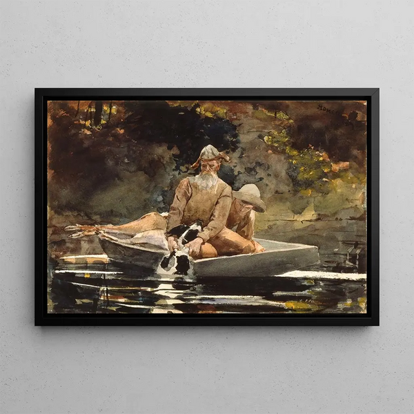 After the Hunt - Winslow Homer — framed artwork on a wall