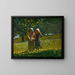 The apple picking - Winslow Homer — framed artwork on a wall