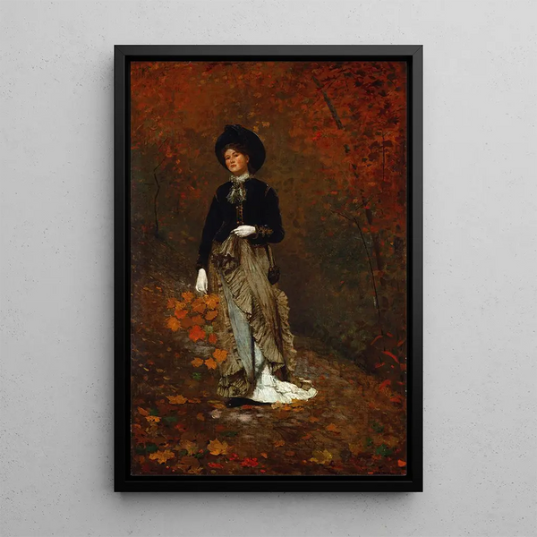 Autumn Painting - Winslow Homer — framed artwork on a wall