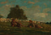 Boy and girl in a field with sheep - Winslow Homer — artwork view