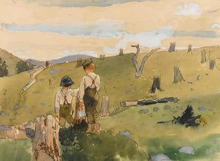 Boys on a Hill - Winslow Homer — artwork view