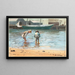 Boys Paddling - Winslow Homer — framed artwork on a wall