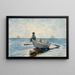 Boys in a Dory - Winslow Homer — framed artwork on a wall