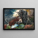 Campfire in the Adirondacks - Winslow Homer — framed artwork on a wall
