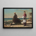 Papa arrive - Winslow Homer — framed artwork on a wall