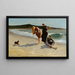 Eagle Head Manchester Massachusetts high tide - Winslow Homer — framed artwork on a wall