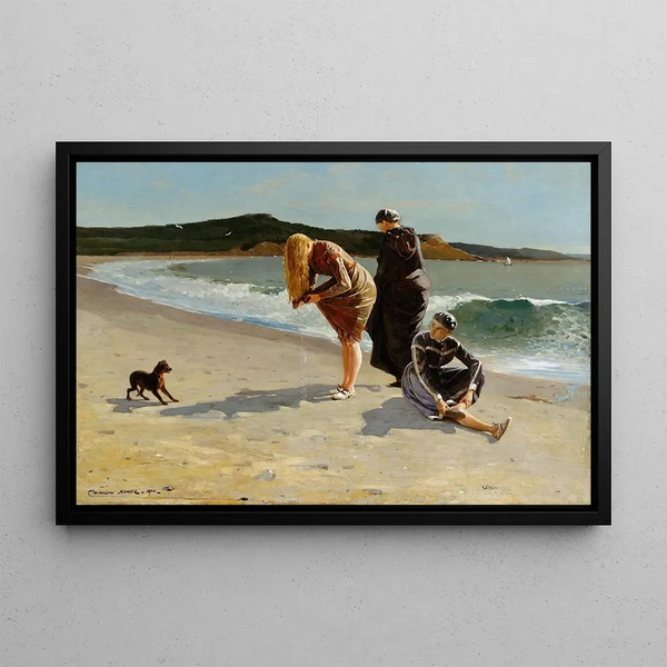 Eagle Head Manchester Massachusetts high tide - Winslow Homer — framed artwork on a wall