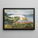 Garden of Flowers and Bungalow in Bermuda - Winslow Homer — framed artwork on a wall