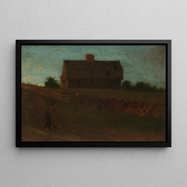 Maison de garnison, York, Maine - Winslow Homer — framed artwork on a wall