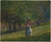 Girl with a Hay Rake - Winslow Homer — artwork view