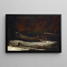 Dog and Hunter - Winslow Homer — framed artwork on a wall