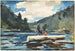 Forest Exploitation on the Hudson River - Winslow Homer — artwork view