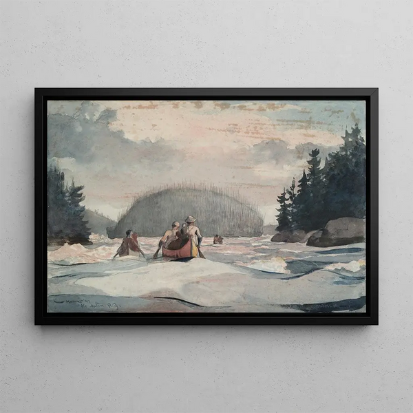 Île Malin - Winslow Homer — framed artwork on a wall