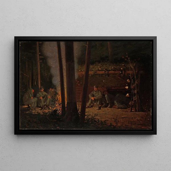 in front of Yorktown - Winslow Homer — framed artwork on a wall